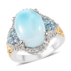 Larimar, Multi Gemstone Ring